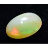Gemsmyriad Non Trattato Naturale Etiope Opale di Fuoco 0.80 KT Certificato Gioco Di Colore