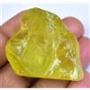Gemsmyriad 100% Naturale Limone Citrino 202.85 KT Certificato 39 MM FACET Esemplare Grezzo