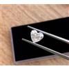 1.10 KT Loose Cvd Lab-Grown Diamante 6.50 MM Cuore D Colore If Trasparenza