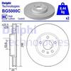 Delphi 2x Disco freno ventilato BG5000C DELPHI per VOLVO V90 II Familiare S90 II V60 II