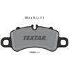 Textar Pastiglie freno 2598303 TEXTAR per PORSCHE 911 911 Cabriolet 911 Targa