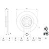 Bosch 2x Disco freno ventilato 0 986 479 E87 BOSCH per VOLVO XC90 II V90 II Familiare