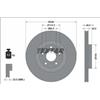 Textar 2x Disco freno ventilazione interna 92337603 TEXTAR per MAZDA MX-30