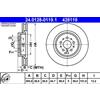 ATE 2x Disco freno ventilato 24.0128-0119.1 ATE per ALFA ROMEO SPIDER GTV 156 147