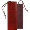 Christian Art Gifts BKMK-PAGEMARKER LUX-Leather I Brown,Purple