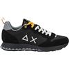 SUN68 - Sneaker Tom Solid in suede e nylon nero