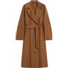 Max Mara Studio - Cappotto lungo a vestaglia in lana, cashmere e seta - Cammello