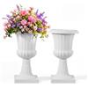 VEVOR Vaso per Fioriere in Plastica 40 x 67 cm, Vaso da Fiori Classico, Set da 2, Urna da Giardino per Piante Urna in Plastica da Fiori per Interni, Esterni, Eventi, Palcoscenici, Ingressi, Bianco