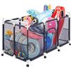 VEVOR Cestino Portaoggetti Galleggianti da Piscina, Contenitore Porta Galleggianti Giocattoli da Piscina 159 x 81,5 x 91,5 cm Organizer a Rotelle con Tasche Laterali, Cestino Telaio in Plastica
