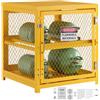 VEVOR Gabbia per Bombole del Gas, Gabbia di Stoccaggio per Bombole del Gas da Esterno 788 x 763 x 889 mm Scatola Metallica per Stoccaggio Propano 2 Ripiani