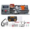VEVOR Tornio per Metalli Motore 1100 W Tornio CNC da Banco 220 x 400 mm per Tornitura Automatica, con Portautensili a Cambio Rapido, Azionamento Elettronico, Velocità Variabile fino a 2500 giri/min