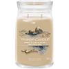 Yankee Candle Signature Candela Profumata, Ambra E Legno di Sandalo in Giara Grande, Candele di Miscela di Cera di Soia Lunga Durata, Regalo per le Donne