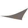 AKTIVE Vela ombreggiante triangolare, Dimensioni 360x360x360 cm, Polietilene 160 g/m², Protezione solare UPF50+, Anelli in acciaio inox, Colore grigio antracite (53910)