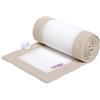 babybay Paracolpi 3D in rete piqué a nido d'ape, adatto per modello Maxi, Boxspring, Comfort e Comfort Plus, sabbia