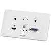 ATEN Trasmettitore HDBaseT HDMI e VGA con piastra da parete UE/PoH (4K a 100 m) (HDBaseT Classe A) [VE2812AEUT-AT-G]