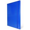 Euro-Cart Cartellina Portadocumenti con Elastico Piatto 1 Pezzo Dorso 1,5cm Cartellina 3 Lembi Rigida con Elastico in Cartone Plastificato Lucido per Ufficio, Scuola o Studio Made in Italy Blu