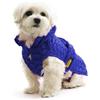 *Fashion Dog Cappotto Imper. Trap. con Cappuccio Rimovibile art. 275 / Taglia 55 / Blu