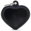 *My family My Family Hushtag Cuore Alluminio Nero Gomma Nera Hta02Black