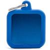 *My family My Family Hushtag Quadrato Alluminio Blu Gomma Blu Hta03Blue