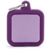 *My family My Family Hushtag Quadrato Alluminio Viola Gomma Viola Hta03Purple