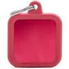 *My family My Family Hushtag Quadrato Alluminio Rosso Gomma Rossa Hta03Red