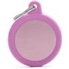 *My family My Family Hushtag Cerchio Alluminio Rosa Gomma Rosa Hta04Pink