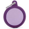 *My family My Family Hushtag Cerchio Alluminio Viola Gomma Viola Hta04Purple