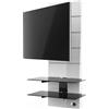 Meliconi Ghost Design 3000 Rotation Supporto da Parete per Tv Monitor 32 a 63 Pollici Bianco