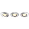 Philips Hue White Amb. Adore Lampadina da incasso rotonda argento 3x350lm DS