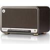 StarTech Altoparlanti da tavolo wireless retro D32 - 60 W - Audio ad alta risoluzione - LDAC - AirPlay 2 - Bluetooth 5.3 e Wi-Fi dual-band - Noce nero