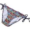 Superdry Slip Bikini Spot Donna XS Blu A Nastro In Nylon Elastan Stretch