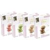 Macarons de Pauline set da 4 pezzi, fragola, pistacchio, vaniglia, cioccolato (4x72g)