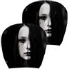 Generico Scary Headrest Covers - 2-Pack Horror Car Seat Head Protectors | 10.2x11 Inch (26x28cm) Universal Fit, Stretchy Polyester Fabric, 2-Piece Set, Lightweight & Breathable Cover for Front Car Se