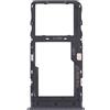 Generico Ricambio Compatibile con TCL 10L / TCL 10 Lite T770H T770B Carrello Vassoio Alloggio SUPPORTO adattatore SLOT PORTA CARD carrello per SCHEDA SIM + vano Memoria Micro Sd (Nero)