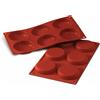 Silikomart Stampo in silicone alimentare per N°6 Flan mm Ø80 x 18 h