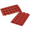 Silikomart Stampo in silicone alimentare per N°18 Fiocchi di Neve mm Ø40x 22h