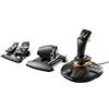 Thrustmaster T16000M FCS Flight Pack - Joystick, Manetta e Timone - PC | Volo avanzato, 16 e 14 pulsanti programmabili, manetta fluida e precisa, pedali timone ad alta precisione, effetto Hall