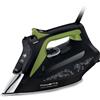 Rowenta Eco Intelligence Ferro a Vapore, Nero/Verde, DW6330 | con Distribuzione Ottimale del Vapore, Tempo di Riscaldamento Rapido, 2700 W