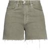 FRAME - Shorts jeans - Verde militare