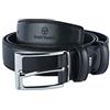 Sergio Tacchini Cintura Uomo Esterno PU Interno Pelle, Fibbia Nickel Free