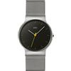 Braun Mens Quartz Watch with Black Dial Analogue Display and Gold Stainless Steel Mesh Strap BN0211