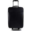 ItalianHandbags Trolley rigido pelle borsa pelle con ruote borsa viaggio borsa valigia pelle cabina bagaglio a mano uomo donna borsone aereo intrecciato nero