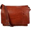 ItalianHandbags Borsa notebook cartella porta notebook ipad porta laptop in pelle arancione messenger uomo donna cartella pelle borsa spalla