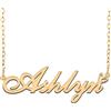 A168A Collana con ciondolo con nome personalizzato personalizzato placcato collana con nome per madre figlia Natale Capodanno compleanno San Valentino