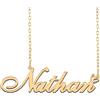 A168A Collana con ciondolo con nome personalizzato personalizzato placcato collana con nome per madre figlia Natale Capodanno compleanno San Valentino