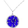 LE GEMME DI VENEZIA Collana Donna Con Pendente Murrina Milefiori Venezia In Vetro Originale Di Murano E Argento 925 Diametro 23