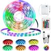 Kimuwote Nastro LED a batteria, 3 metri 90 LED Strip RGB 5050, nastro alimentato a batteria o USB con dimmer remoto a 16 colori, tagliabile per retroilluminazione TV, camera da letto a casa, armadi