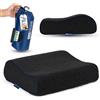 Marcolumb Cuscino da viaggio - Supporto ergonomico per il collo da campeggio in memory foam con federa termoregolante - Borsa da viaggio impermeabile inclusa