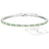Aretas Bracciale da donna in argento Sterling 925, regolabile, regalo di compleanno, Natale, per lei, donne, fidanzate