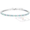 Aretas Bracciale da donna in argento Sterling 925, regolabile, regalo di compleanno, Natale, per lei, donne, fidanzate